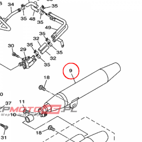 YAMAHA - TLUMIK nr: 4VR147030300