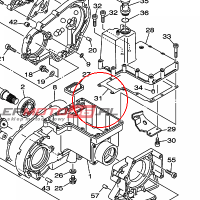 YAMAHA - GASKET,3 nr: 4WM179320000