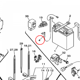 YAMAHA - WIRE, MINUS LEAD nr: 4WM821160000