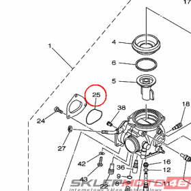 YAMAHA - USZCZELNIACZ nr: 4WV141471000