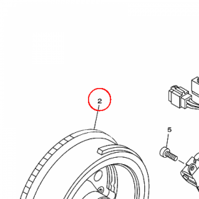 YAMAHA - WIRNIK nr: 4WV855500000