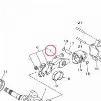 YAMAHA - SRUBA KORBOWODU nr: 4X7116540100