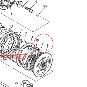 YAMAHA - PODKLADKA nr: 4X7163840000