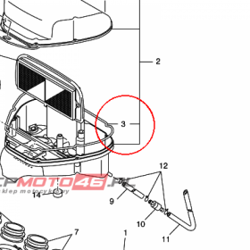 YAMAHA - USZCZELNIACZ nr: 4XV144520000