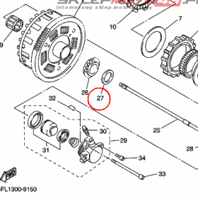 YAMAHA - PODKLADKA nr: 4XV161540000