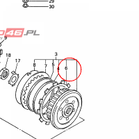 YAMAHA - tarcza sprzegla nr: 4XV163310000