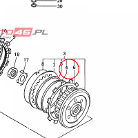 YAMAHA - PODKLADKA nr: 4XV163840000