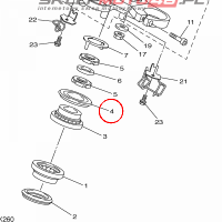 YAMAHA - OSLONA LOZYSKA nr: 4XV234150100