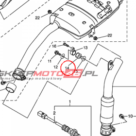 YAMAHA - WKLADKA GUMOWA nr: 4XV274240000