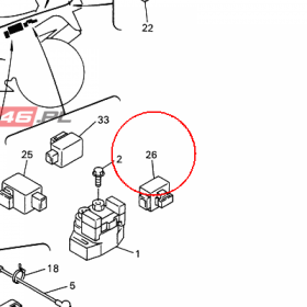 YAMAHA - RELAY ASSY nr: 4XV8195A0000