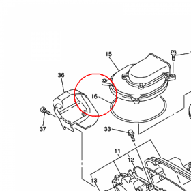 YAMAHA - USZCZELNIACZ nr: 4XY144520000