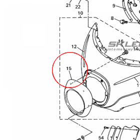 YAMAHA - RIM, HEADLIGHT nr: 4XY2835A0000