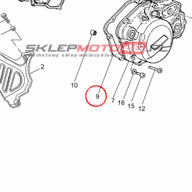 YAMAHA - uszczelka nr: 4YVE54610000