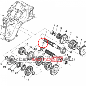 YAMAHA - WALEK SKRZYNI B. nr: 4YVE74210000