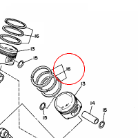 YAMAHA - pierscienie tlokowe nr: 50M116100000