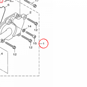 YAMAHA - WATER PUMP ASSY nr: 52SE24200000