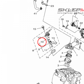 YAMAHA - USZCZELNIACZ nr: 54PE41470000