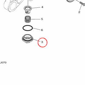 YAMAHA - KOREK SPUSTU OLEJU nr: 54PE53510100