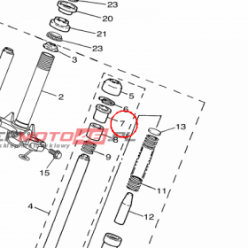 YAMAHA - tuleja slizgowa nr: 54V231250200