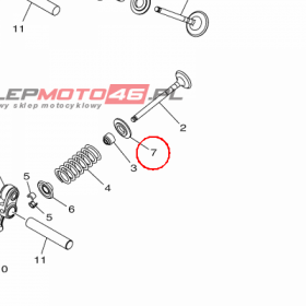 YAMAHA - SEAT, VALVE SPRING nr: 55PE21260000