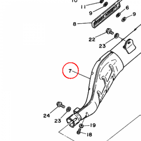 YAMAHA - TLUMIK nr: 55V147110200