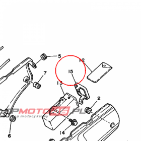 YAMAHA - POKRYWA nr: 55V281850000