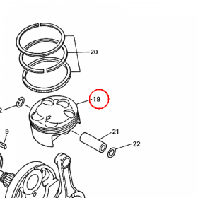 YAMAHA - tlok nr: 5BE1163102A0