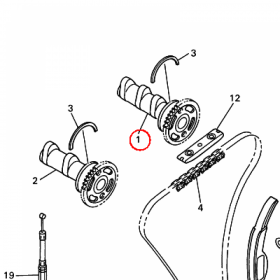 YAMAHA - WALEK ROZRZ. nr: 5BE121700000