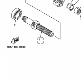 YAMAHA - WALEK SKRZYNI. B. nr: 5BE174110000