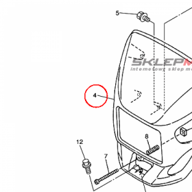YAMAHA - WKLAD REFL. nr: 5BF843300100