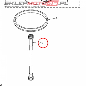 YAMAHA - linka predkosciomierza nr: 5BN835500200