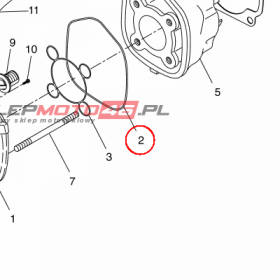 YAMAHA - USZCZELKA POKR. GLOW. nr: 5BRE11940000