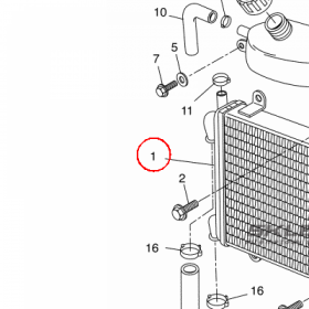 YAMAHA - RADIATOR ASSY nr: 5BRE24600100
