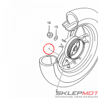 YAMAHA - FELGA nr: 5C2F53381000