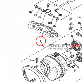 YAMAHA - reflektor nr: 5C4843100000