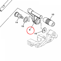 YAMAHA - PEDAL ZMIANY BIEGOW nr: 5C7181110000