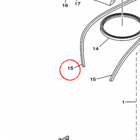 YAMAHA - WYPELNIENIE OWIEWKI nr: 5C7283450000