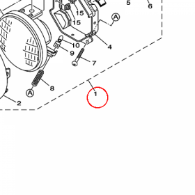YAMAHA - reflektor nr: 5C7843100000