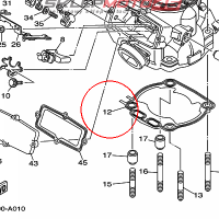 YAMAHA - uszczelka cylindra nr: 5CU113511000