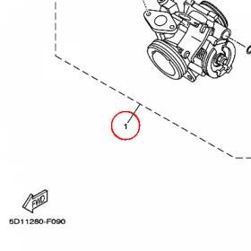 YAMAHA - THROTTLE BODY ASSY nr: 5D1137500100