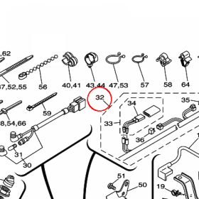 YAMAHA - WIAZKA PRZEW. EL. nr: 5D3825900000