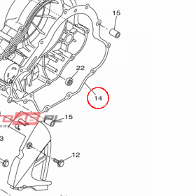 YAMAHA - uszczelka nr: 5D7E54610000