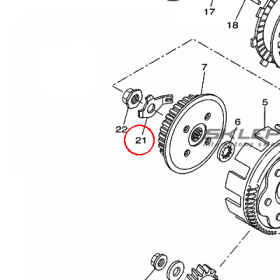 YAMAHA - WASHER, LOCK nr: 5D7E61350000