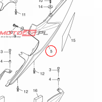 YAMAHA - OSLONA BOCZNA nr: 5D7F173100P7