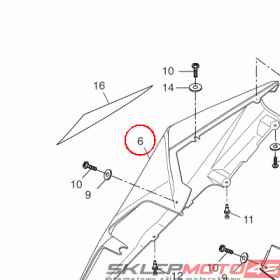 YAMAHA - OSLONA BOCZNA nr: 5D7F174100P5