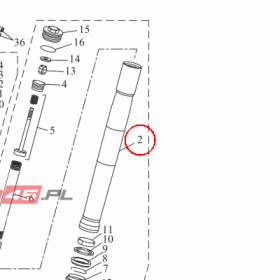 YAMAHA - RURA ZEW. AMORT. nr: 5D7F31365100
