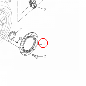 YAMAHA - TARCZA HAM. nr: 5D7F581T1000