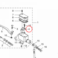 YAMAHA - uchwyt pompy ham. nr: 5D7F58672000