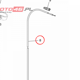 YAMAHA - linka sprzegla nr: 5D7F63352000