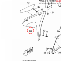 YAMAHA - ELEMENT OWIEWKI nr: 5D7F835V00PB